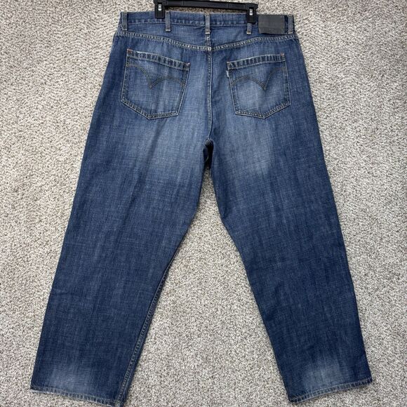 Vintage 90’s Levis SilverTab Jeans Men’s 40X32 Blue Denim Y2K Wide Leg Baggy VTG - Picture 11 of 14